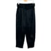 Aritzia Babaton Belted Pleat Pant Black Satin Size 2