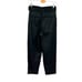 Aritzia Babaton Belted Pleat Pant Black Satin Size 2