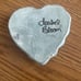 Original signed Isabel Bloom stone heart shaped art figure