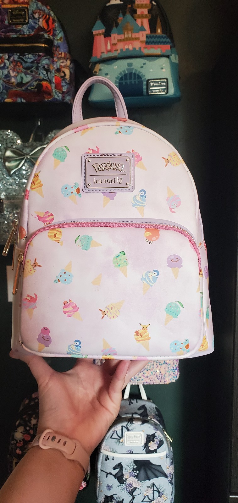 Loungefly ice cream pokemon mini backpack