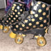 Roller Derby Roller skates black and gold