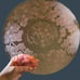 Macbeth-Evans Vintage Pink Depression Glass Round Platter 11.75 in Dogwood Pink