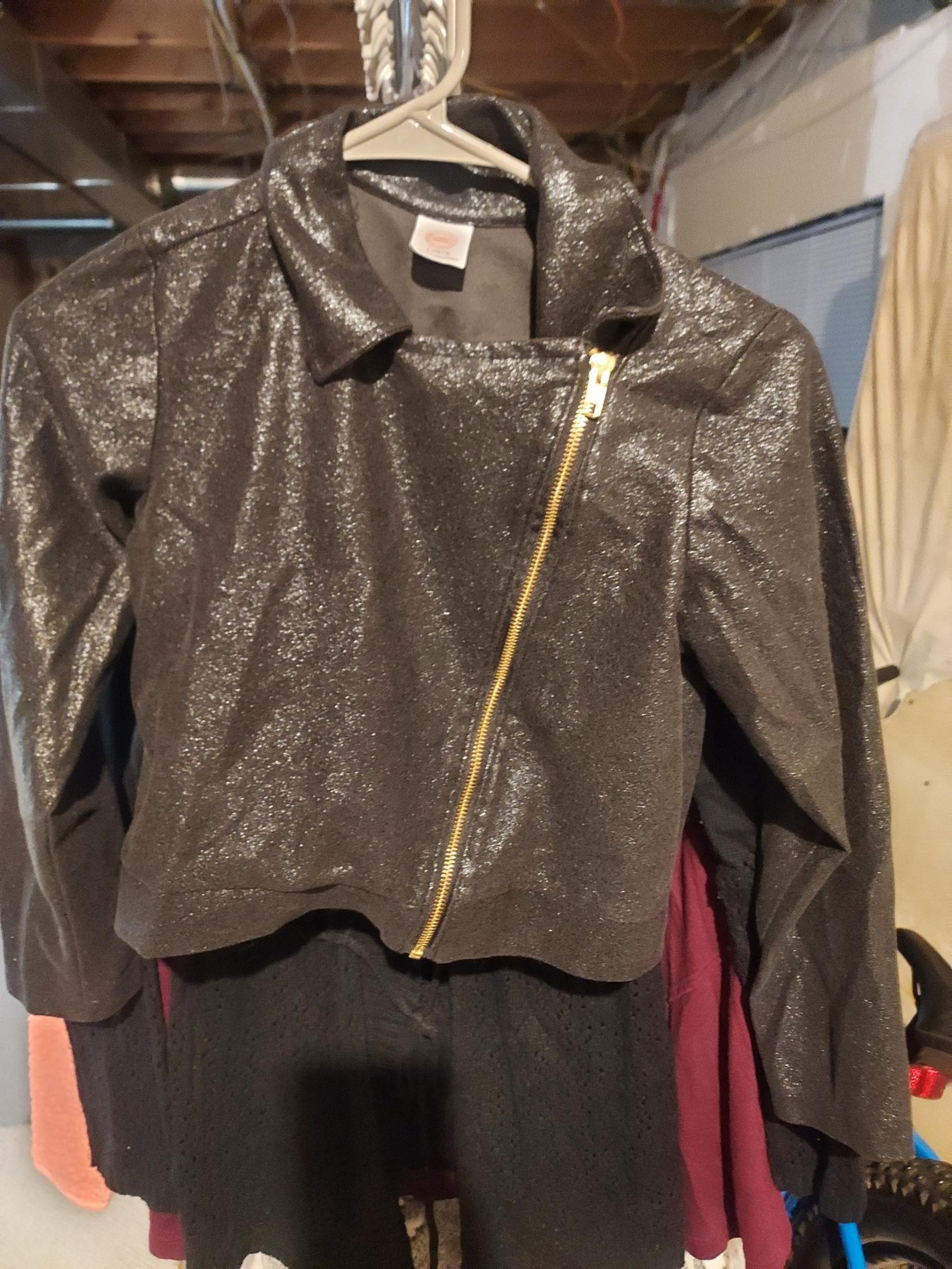 Girls asymmetrical sparkly zip up - Wonder Nation