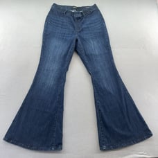 Judy Blue Jeans Womens Size 16W Blue Pull On Super Flare Jeans
