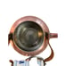 Small Copper Metal Ware Kettle Blue & White Ceramic Handle