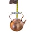 Small Copper Metal Ware Kettle Blue & White Ceramic Handle