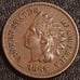 Choice 1865 Indian Head Penny Liberty showing Civil War Era USA Genuine Beauty