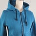American Giant Women's Blue Zip-Up Hoodie Sweatshirt XS