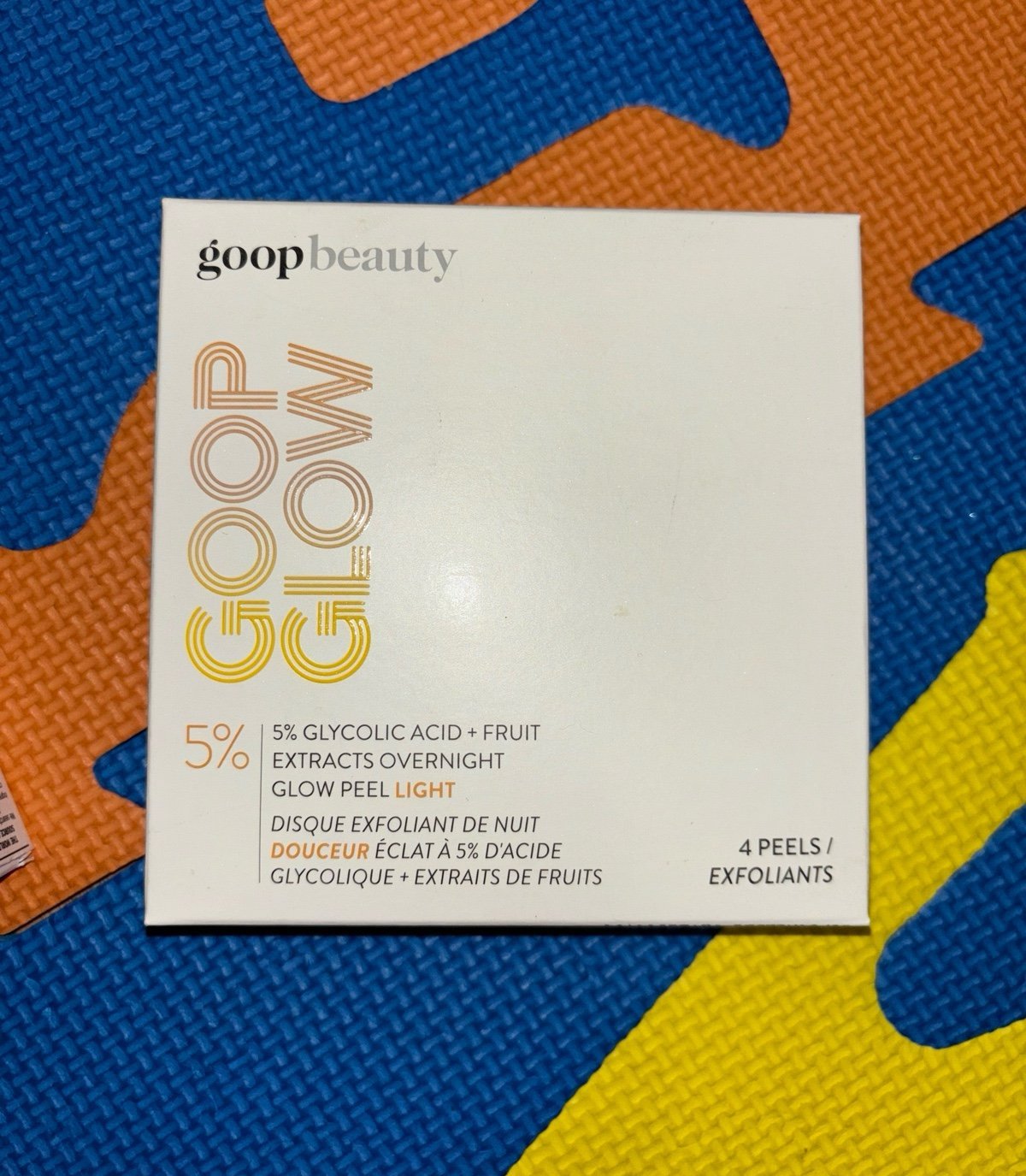 Goop glow overnight glow peel light 4 peels