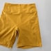 Women's Bandier LE ORE Lucca Recycled Stretch Biker Shorts Yellow High Rise Med