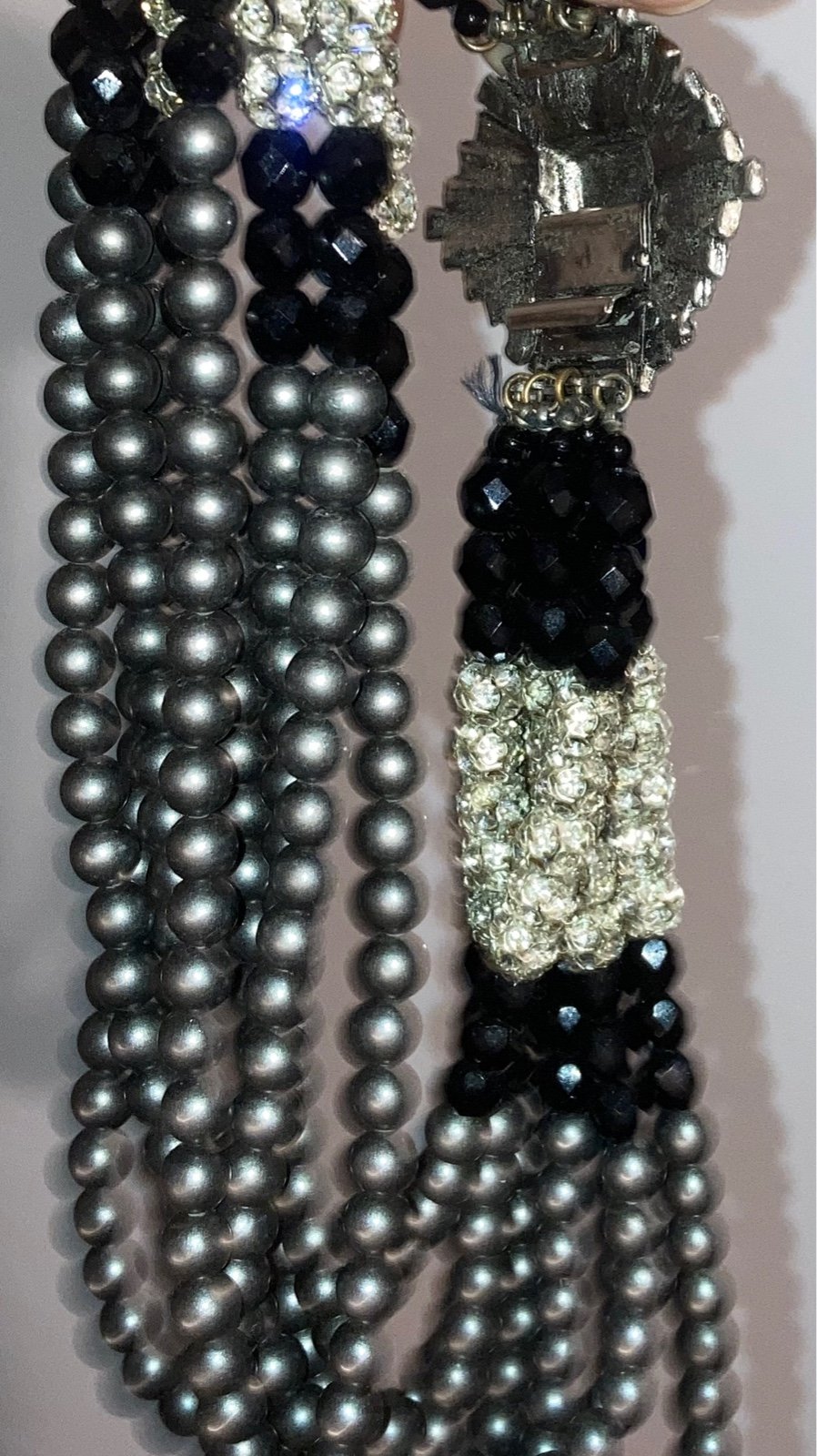 Vintage Multi strand Chandelier necklace