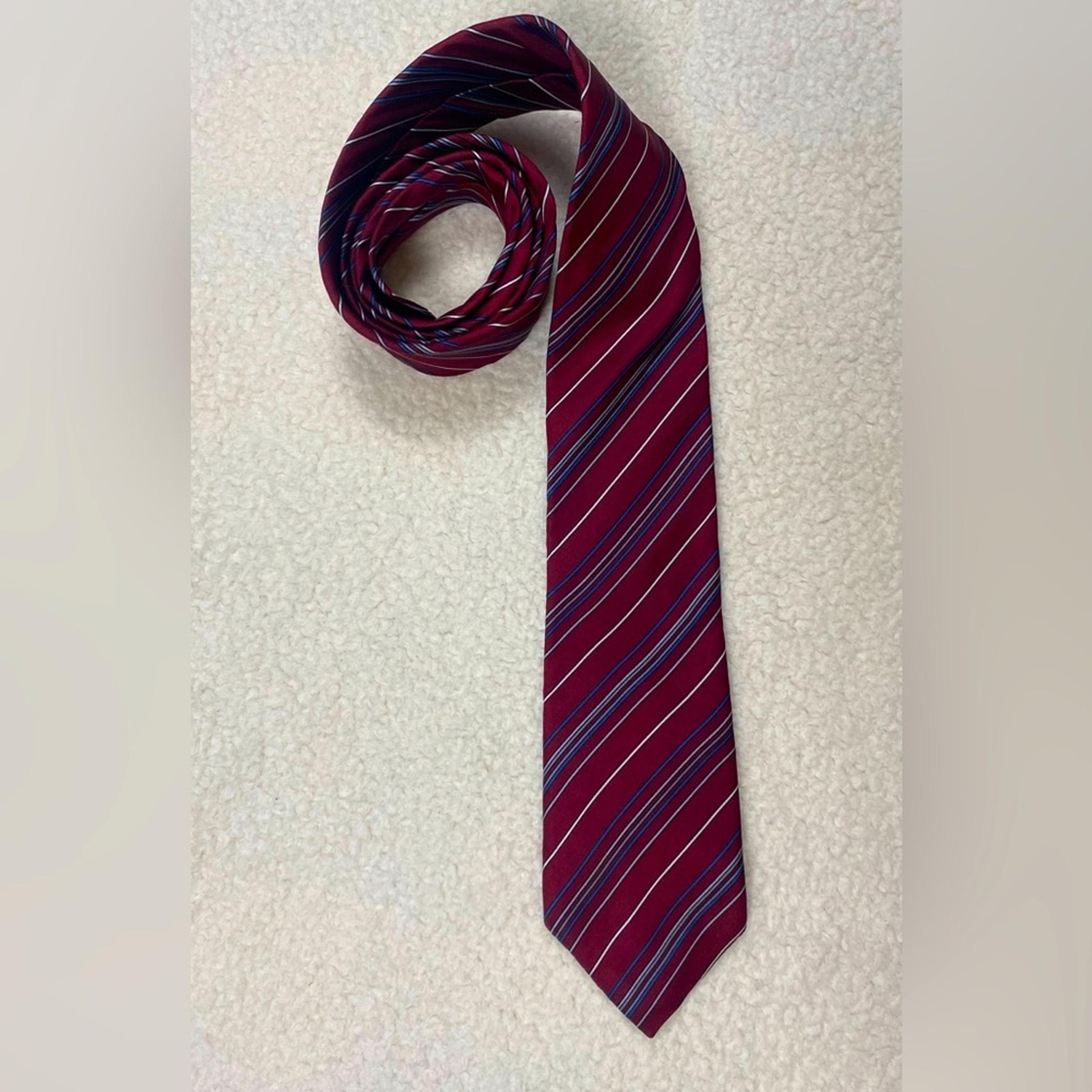 Vintage Christian Dior Cravates Men's All Silk Tie Striped