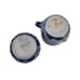 Gres de la Roche Blue Deer Salt Glazed 3 Piece Stoneware Sugar and Creamer Set