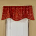 Vintage Wilkinson’s Red Paisley Beaded Accent Fringe Window Valances Set of 2