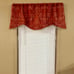 Vintage Wilkinson’s Red Paisley Beaded Accent Fringe Window Valances Set of 2