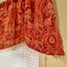 Vintage Wilkinson’s Red Paisley Beaded Accent Fringe Window Valances Set of 2
