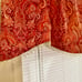 Vintage Wilkinson’s Red Paisley Beaded Accent Fringe Window Valances Set of 2