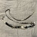 Chico's Silver Black Circle Chain Link Ribbon Belt