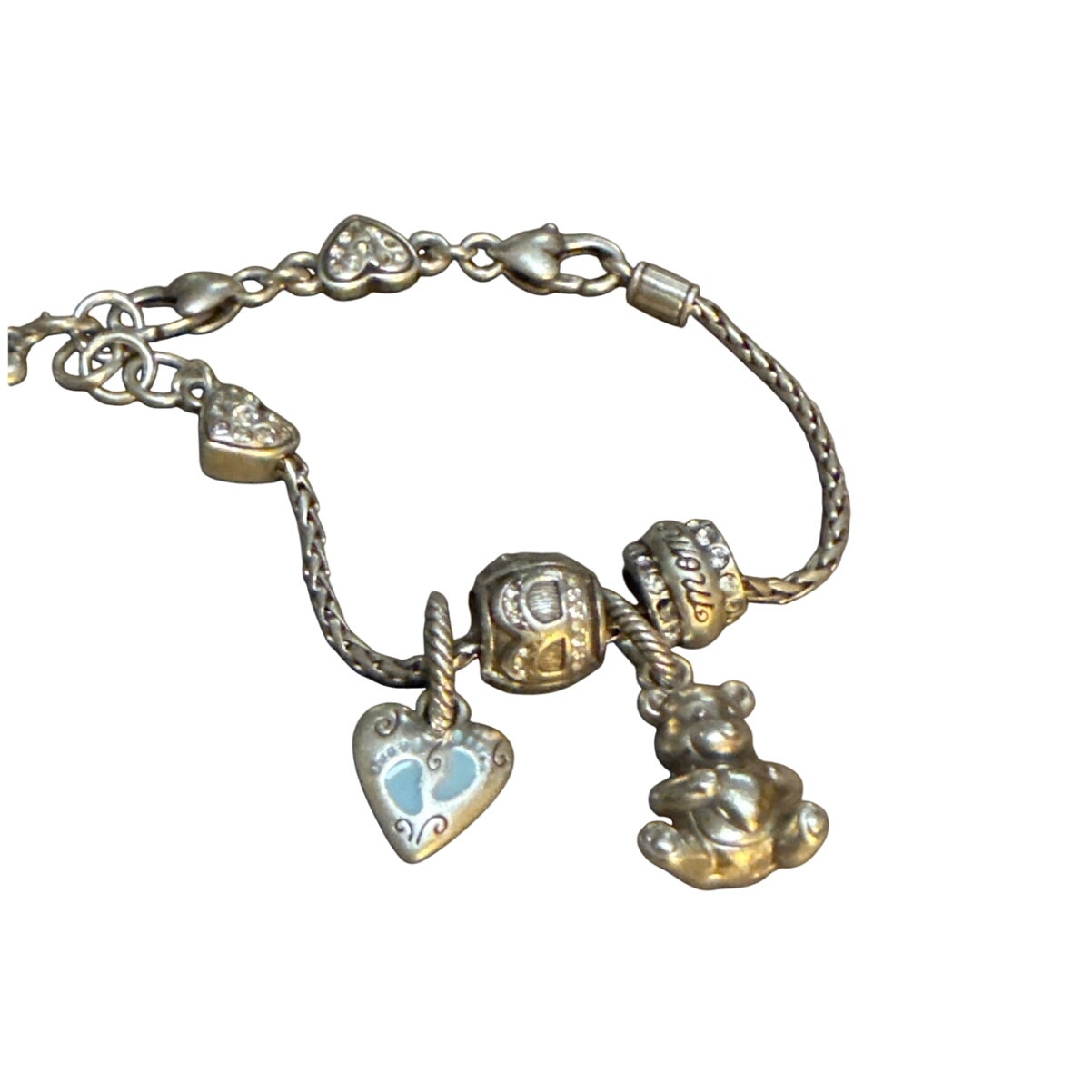 Brighton Heart Slide Bracelet with Charms Baby Boy