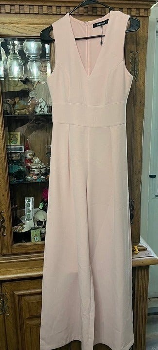 Sugar Lips Pink Wide Leg Jumpsuit Size Small