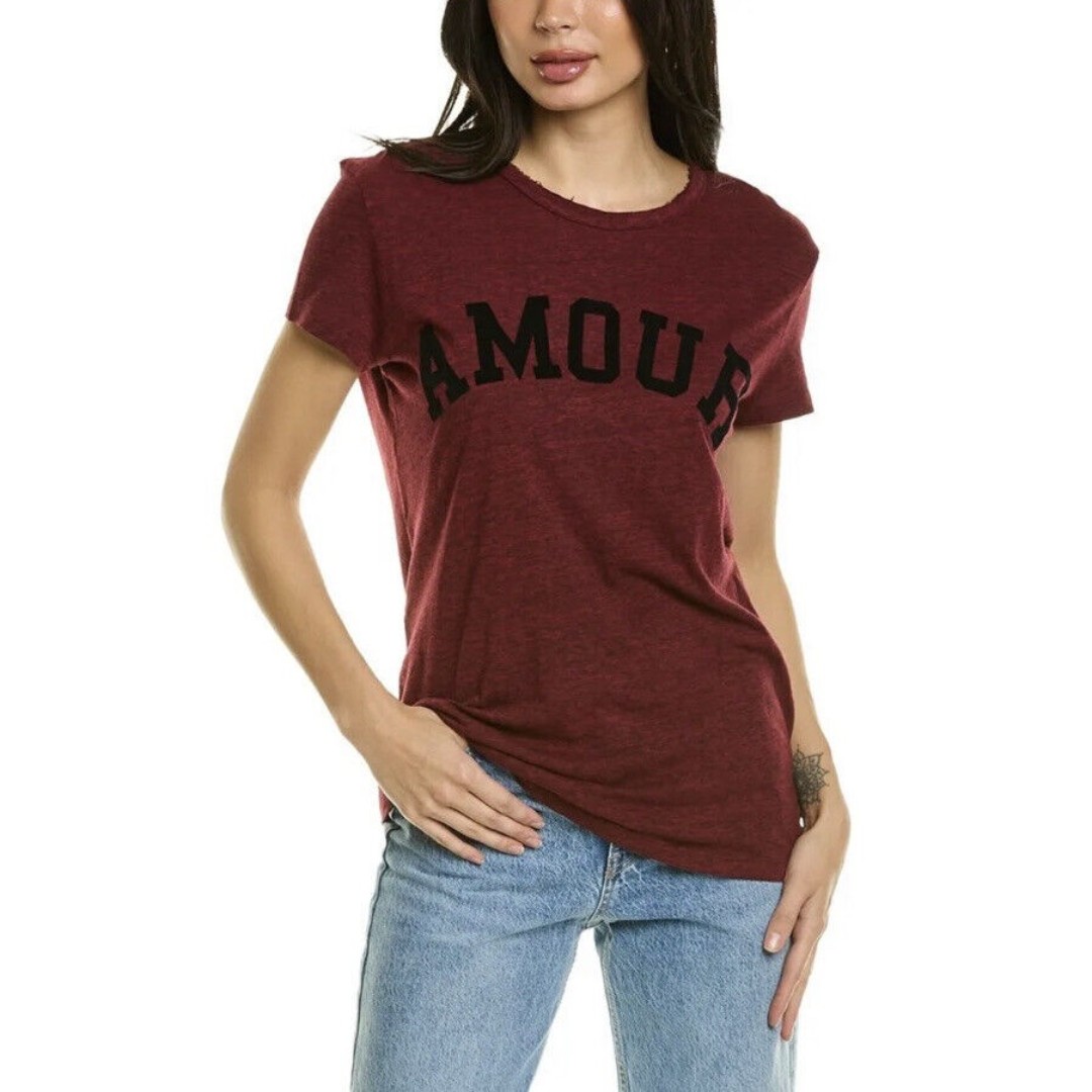 Zadig & Voltaire Size Small Oversized Walk Flock Amour T-Shirt