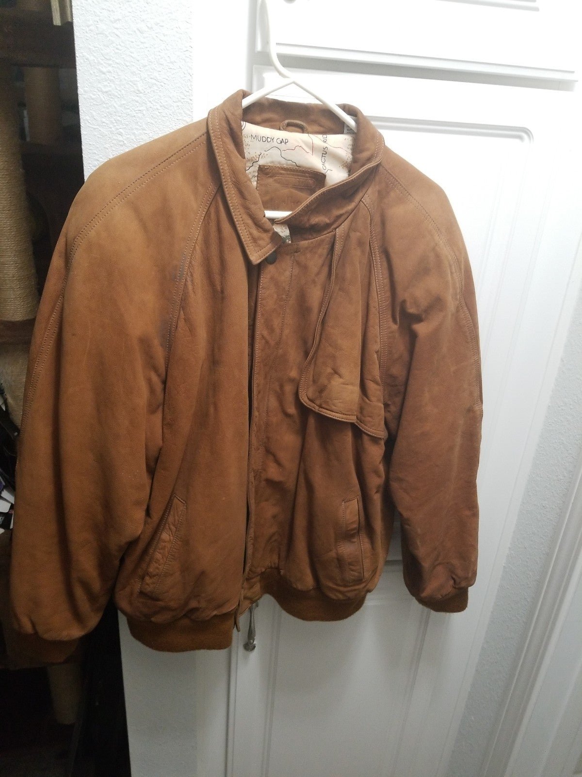 Vintage Old School Nostalgia 1990's Marlboro Leather / Suede Jacket Size L