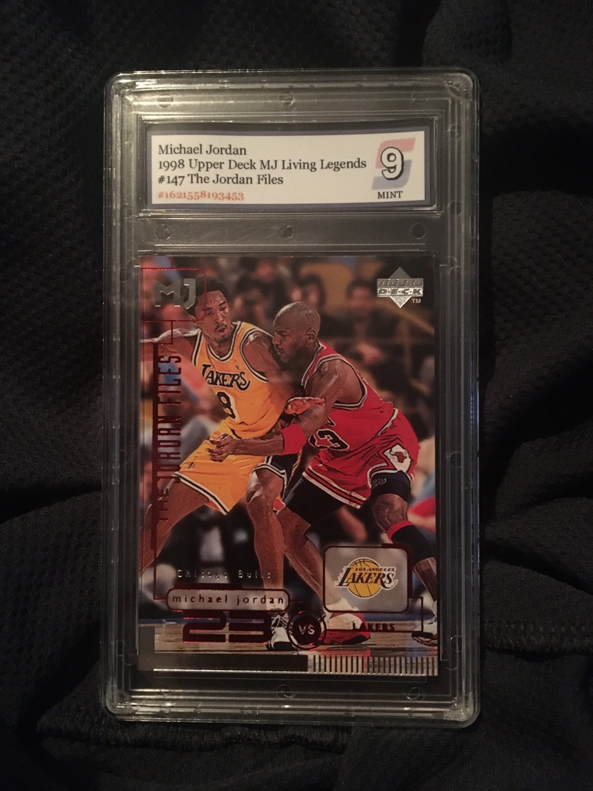 1998 upper deck MJ Living legends #147 The Jordan Files SNC Grading 9 mint