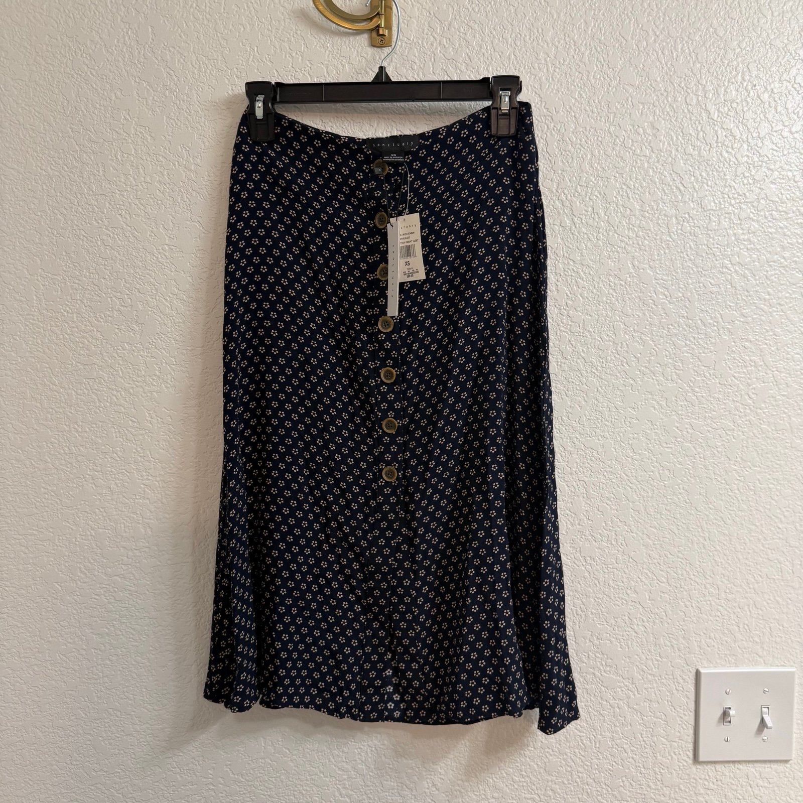 Sanctuary Twilight Kyra Button Front Skirt Size XS