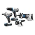 HART 20-Volt Combo Kit Drill/Driver, Impact Driver, Reciprocating Saw, 2 Battery
