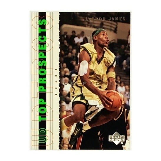 LEBRON JAMES ROOKIE RARE PROMO 2003 UPPER DECK TOP PROSPECT #P1 CAVALIERS LAKERS