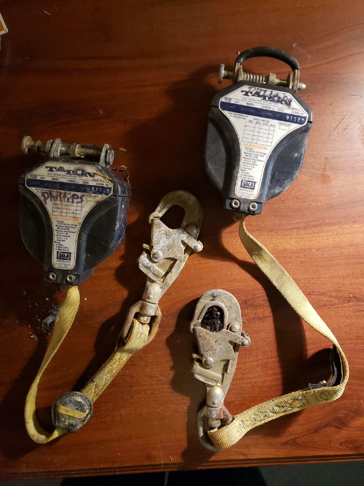 SALA-Talon Self Retractor Lifelines x2