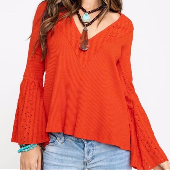 Free People Parisian Nights Bell Sleeve
