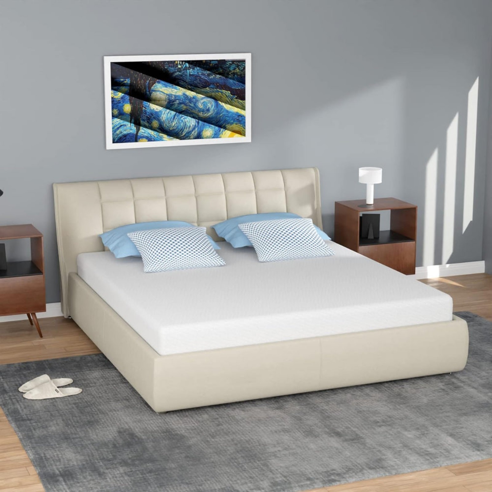 FDW 5 Inch Gel Memory Foam Mattress Medium-Firm Mattress Full