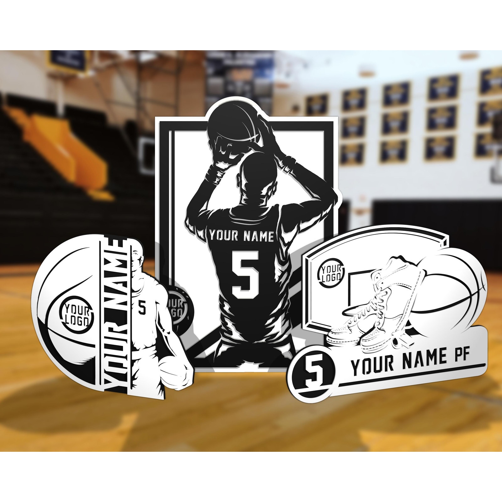 Basketball Stadium Series Personalized BASKETBALL Sign Customized Plaque