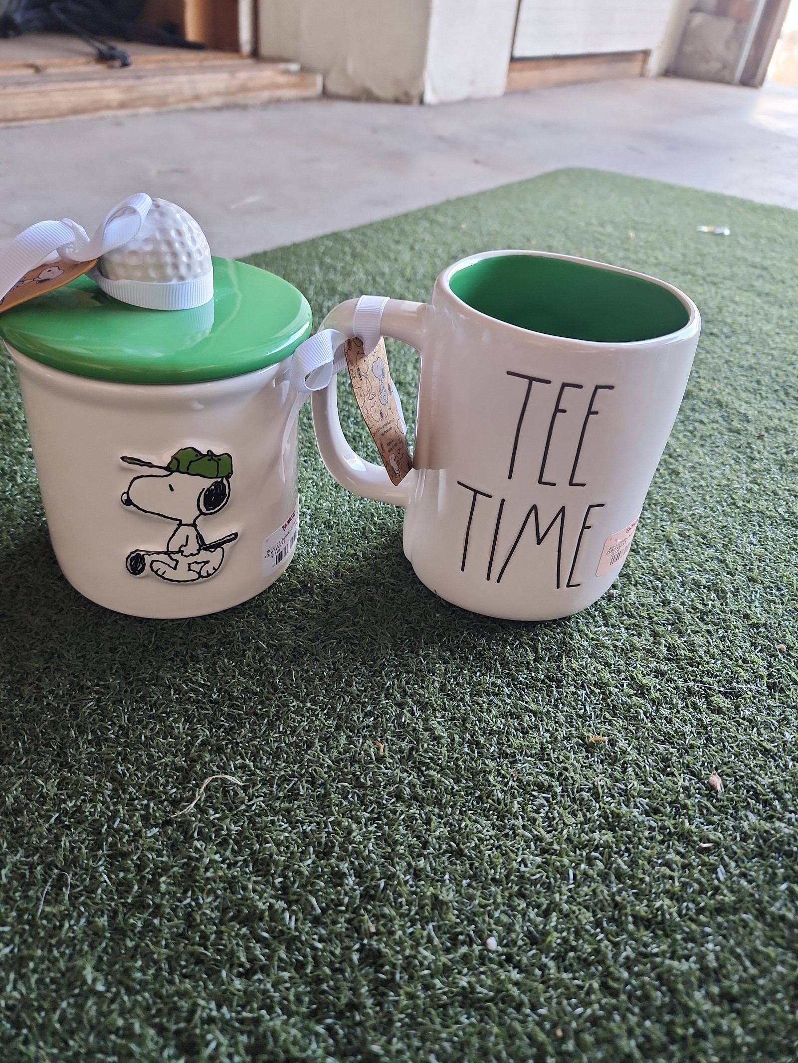 Rae Dunn Snoopy Tee Time Golf Set