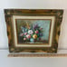 French Vintage Oil Painting on Canvas Signed Guenther Floral Still Life