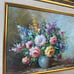 French Vintage Oil Painting on Canvas Signed Guenther Floral Still Life