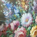 French Vintage Oil Painting on Canvas Signed Guenther Floral Still Life