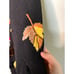 Vintage 1990s Berek Fall Harvest Halloween Squirrel Leaves Teacher Cardigan M