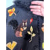 Vintage 1990s Berek Fall Harvest Halloween Squirrel Leaves Teacher Cardigan M