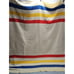 Golden Seal Wool Blanket Vintage 3 Stripe Red Yellow Blue 74 × 86 (Read)