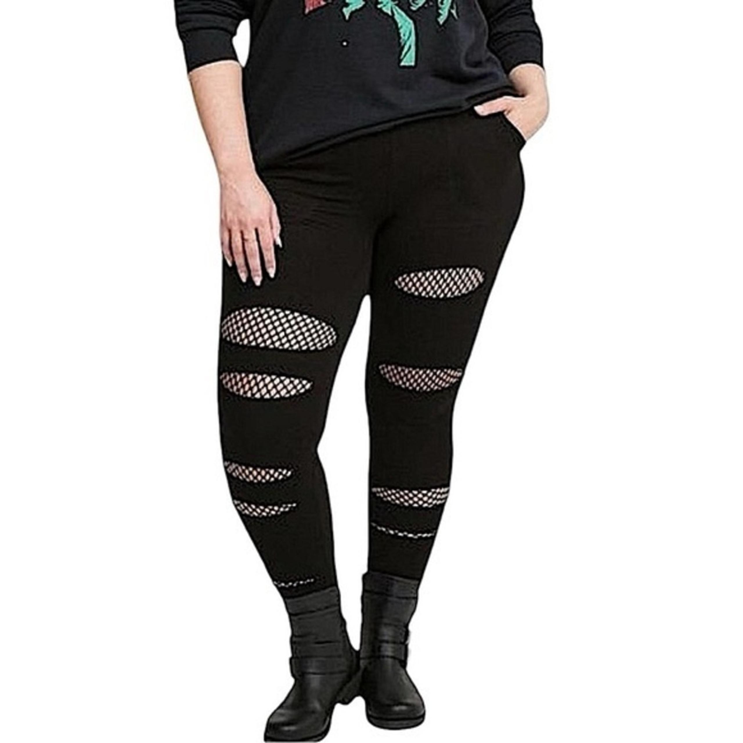 TORRID Full Length Signature Waist Mesh Split Pocket Leggings NWT Size 4X