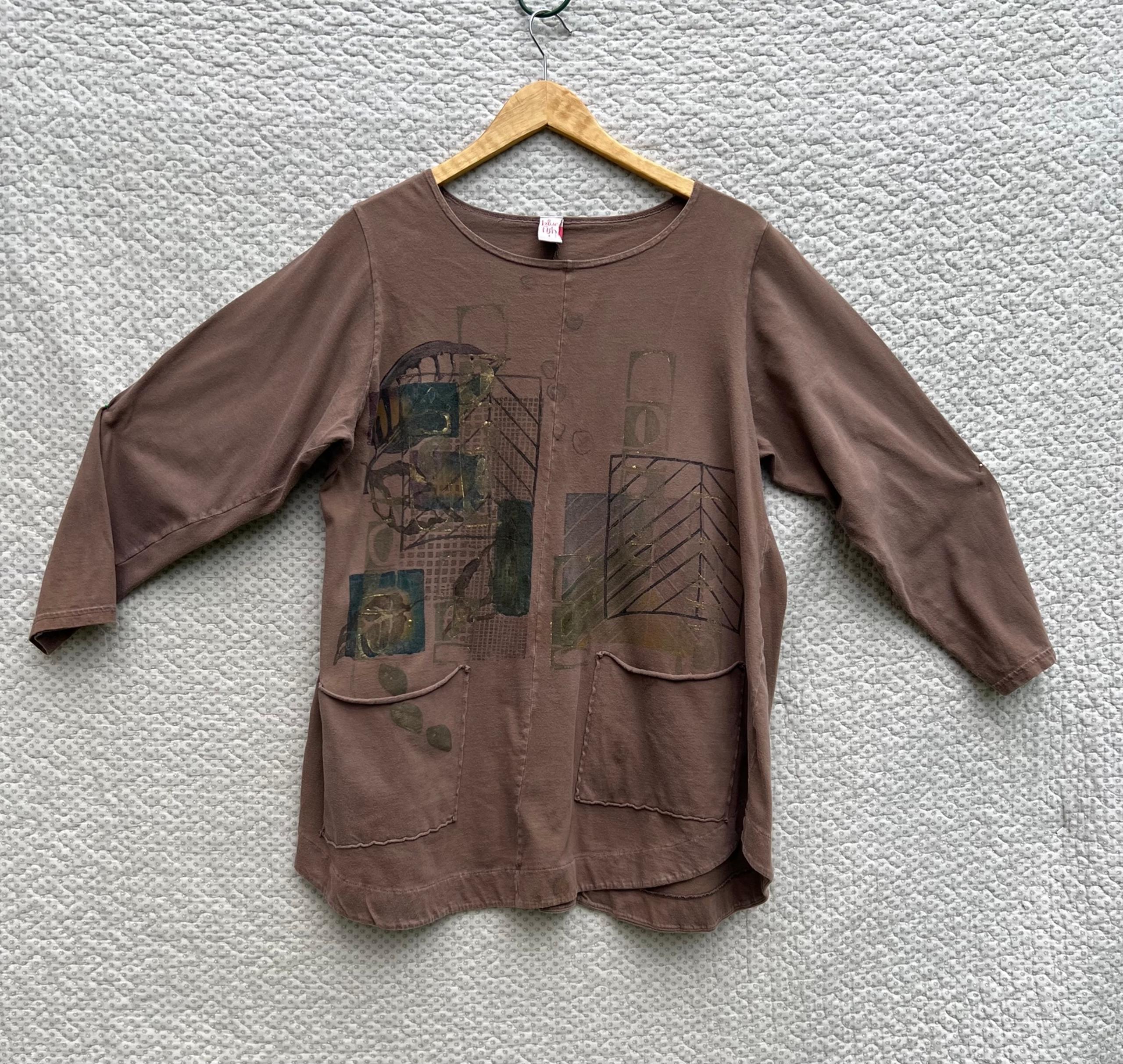 Vintage Blue Fish Tunic Top