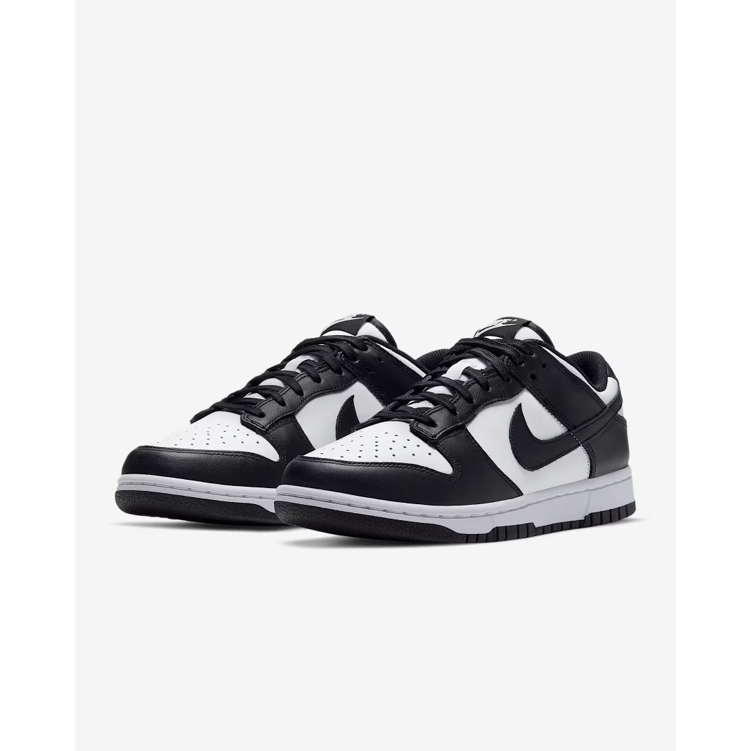 NIB Nike Dunk Low Top Sneakers, Black/White, Sz. 6