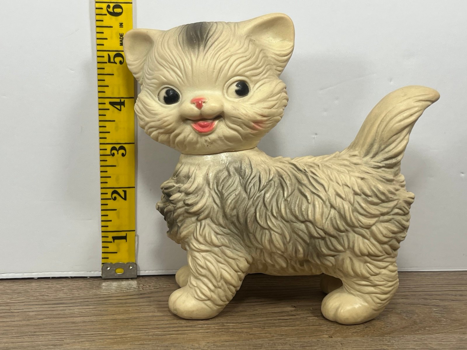 Vintage Squeak Toy Kitten Cat 1964 Edward Mobley -Working Condition