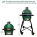 FireLoop Heavy Duty Rolling Cart for Mini-Max Big Size Green Egg