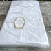 Wamsutta Supercale Plus white Full Flat Sheet White Eyelet USA vintage