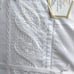 Wamsutta Supercale Plus white Full Flat Sheet White Eyelet USA vintage