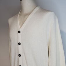 Vintage 80s Cardigan Sweater Ivory 6 But