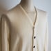 Vintage 80s Cardigan Sweater Ivory 6 But